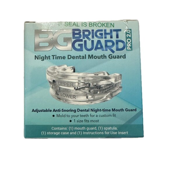 Bright Guard 2.0 Adjustable Night Sleep Aid Bruxism Mouthpiece Mouth Guard - Picture 1 of 1